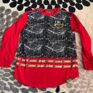 Switch Remarkable Boys 14/16 Size L Long Sleeves T-Shirt Black Red Billionaires